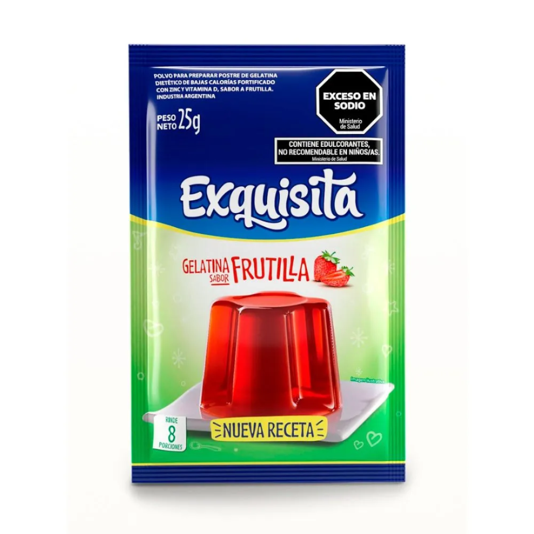 Gelatina Light Frutilla Forti Exquisita 25g