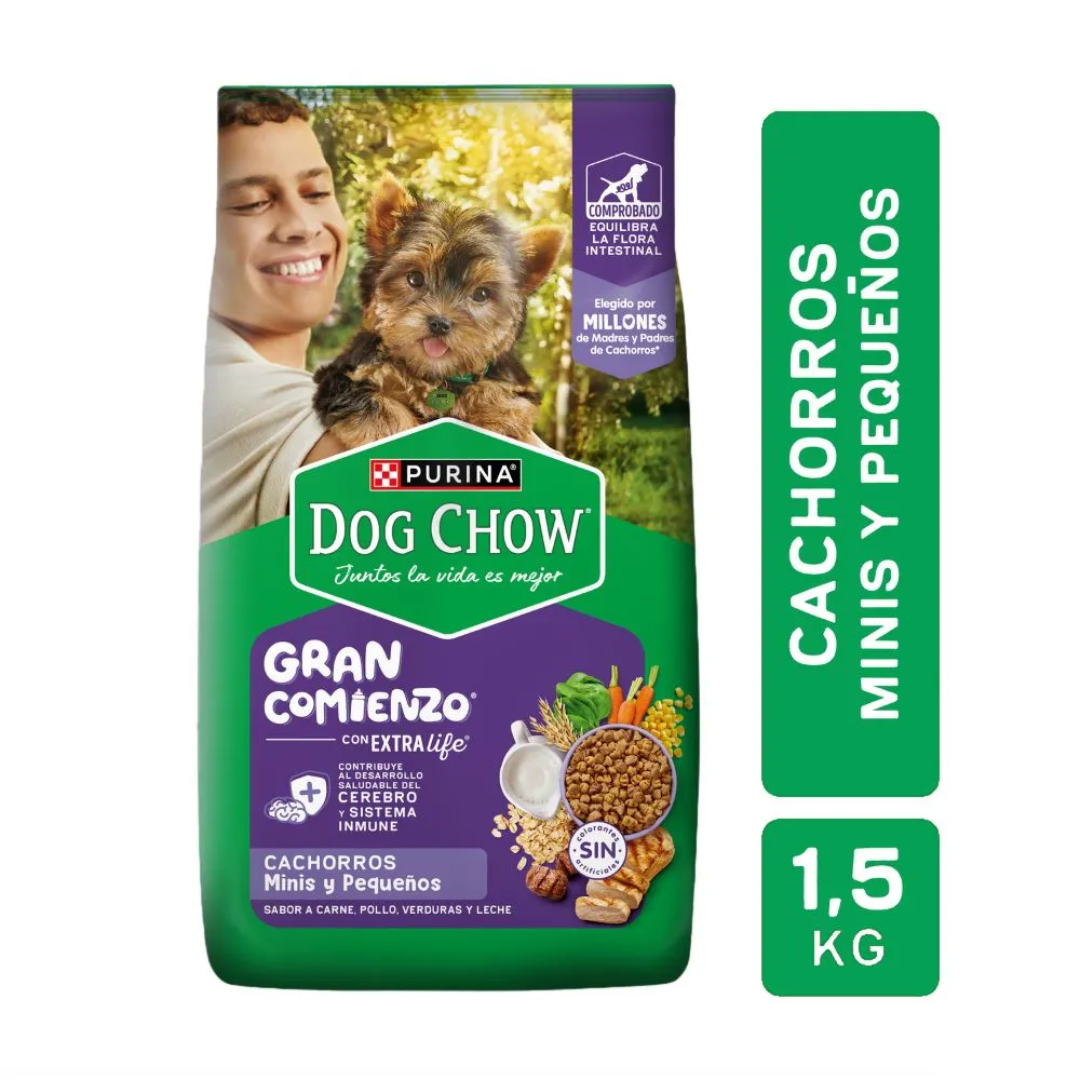 Cachorro Gran Comienzo Mini & Pequeño Dog Chow 1,5Kg