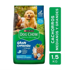 Alimento Perro Cachorro Raza Mediana/Grande Dogchow 1,5Kg