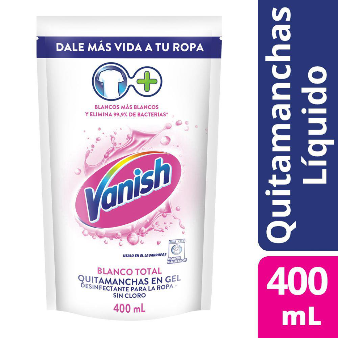 Quitamanchas Líquido Blanco Vanish 400ml