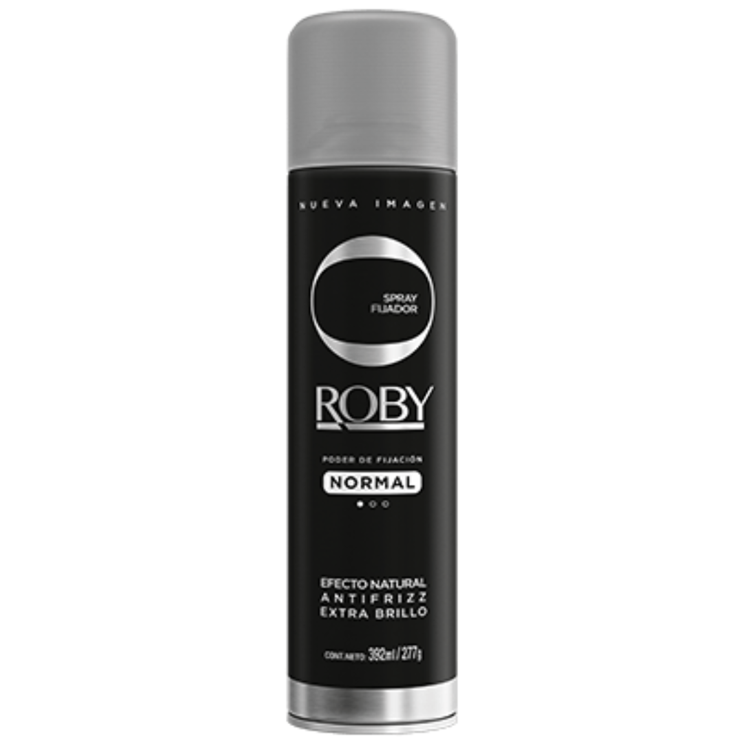 Spray Fijador Roby Normal Negro 440ml