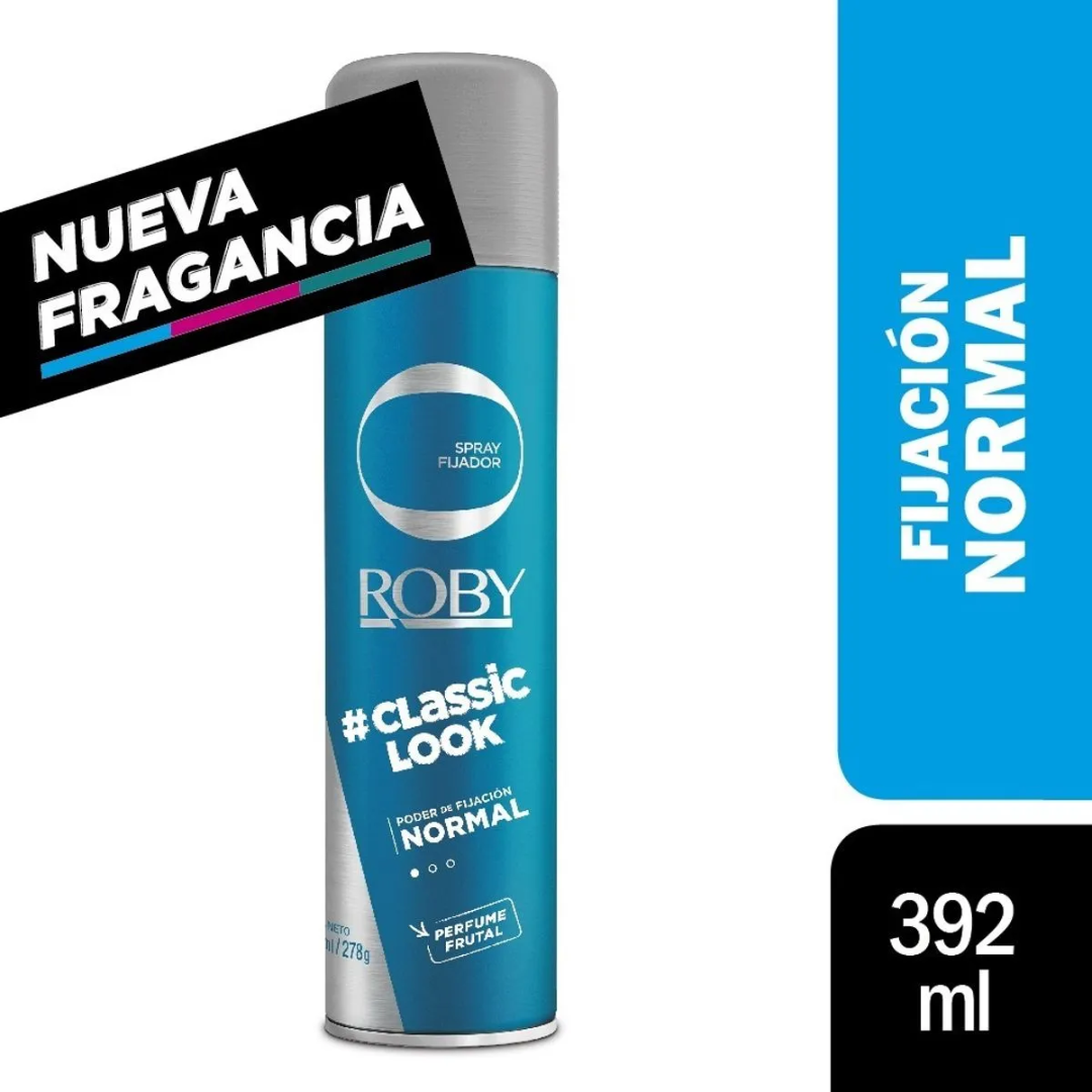 Roby Spray Fancy Look Fijador Normal Para El Cabello 392ml