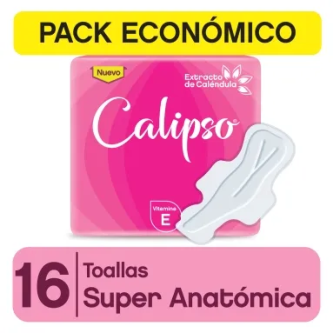 Toallas Femeninas Calipso EXTRA Seda 16Un