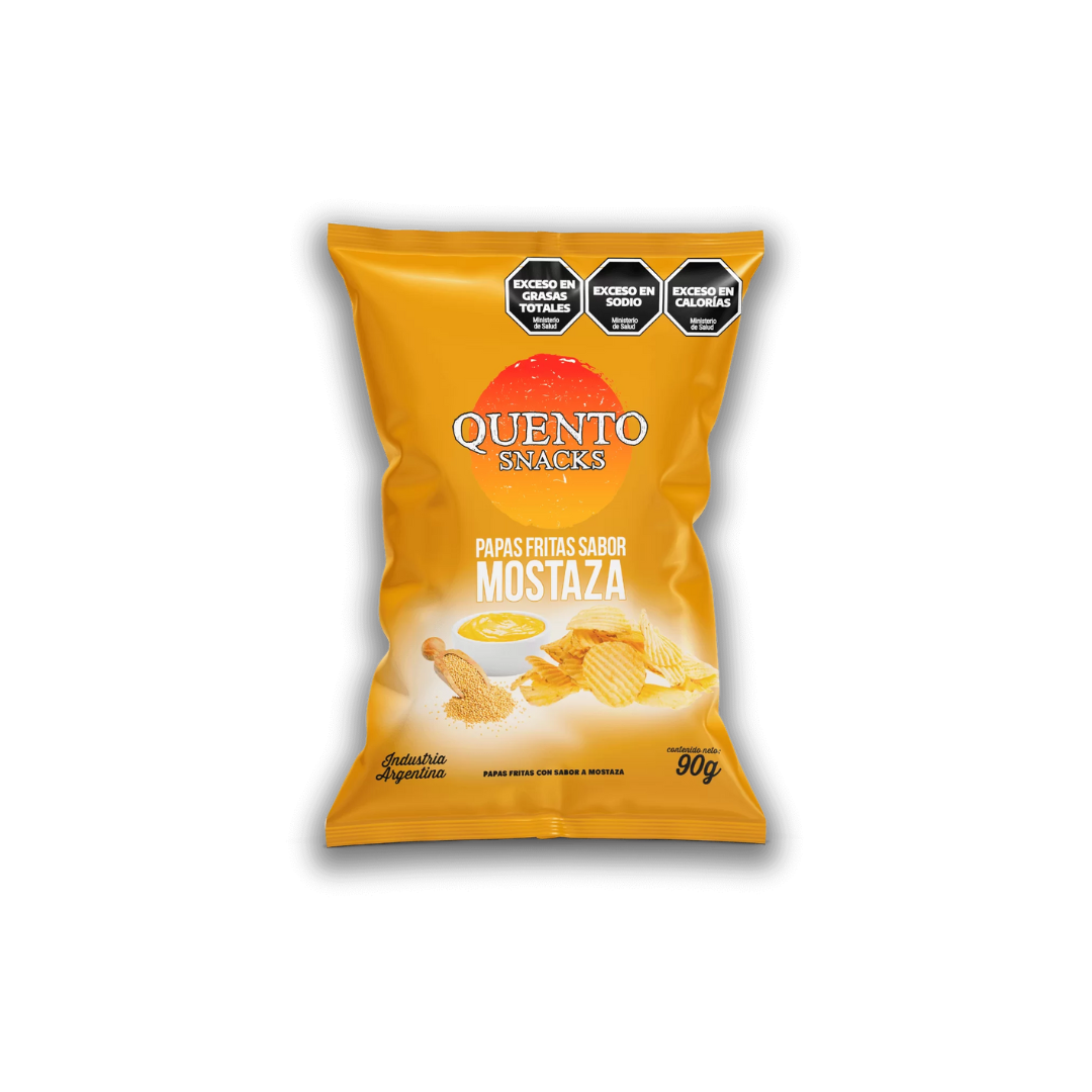 Papas Fritas Quento Sabor Mostaza 80g
