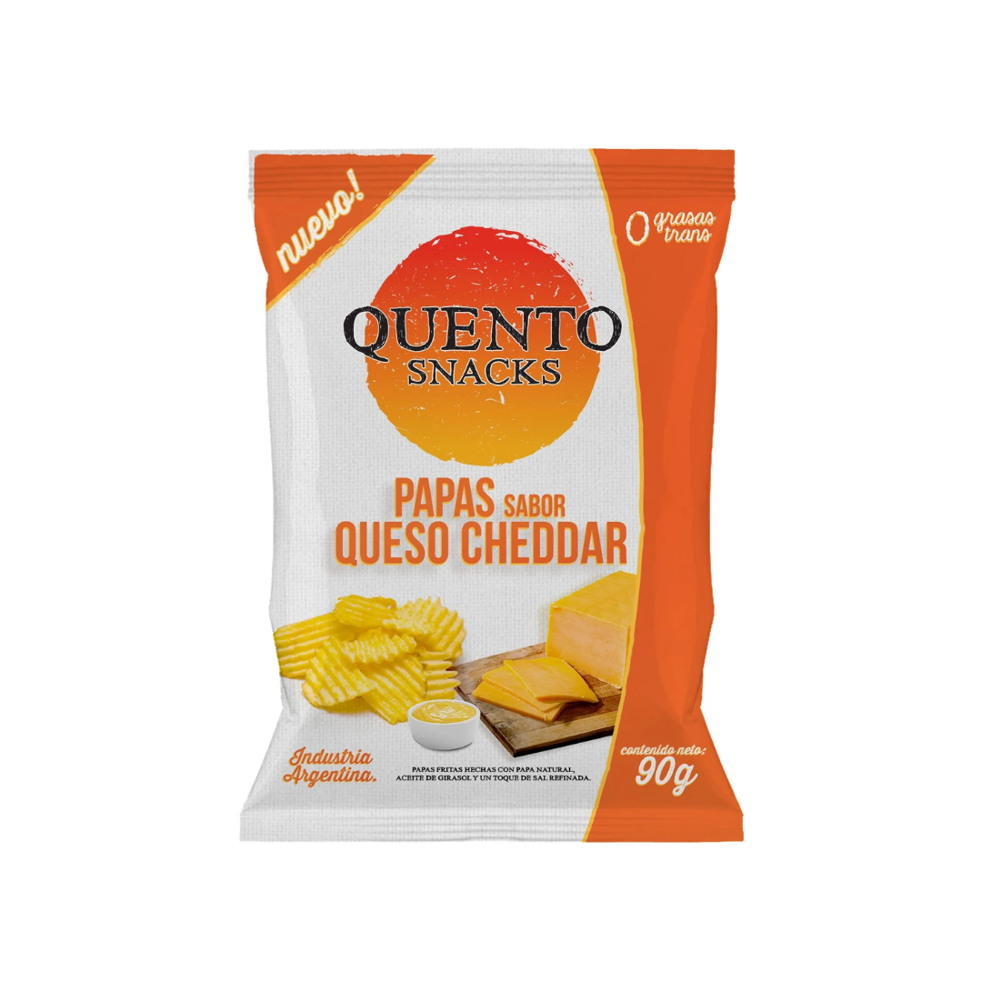 Papa Fritas Sabor Queso Cheddar Quento 82g