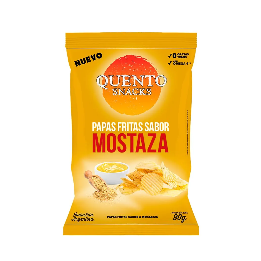 Papas Fritas sabor Mostaza Quento 82g