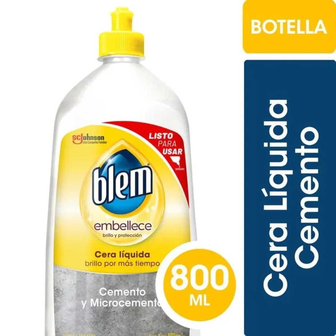 Cera Líquida Cemento Incoloro Botella 800ml