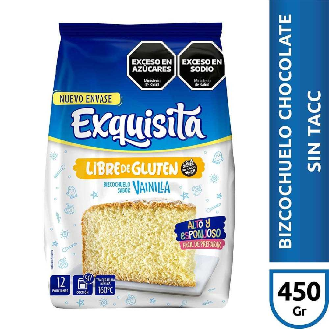 Bizcochuelo Exquisita Libre de Gluten Vainilla 450g