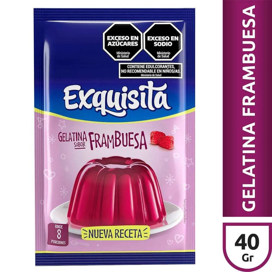 Gelatina Exquisita Frambuesa 40g