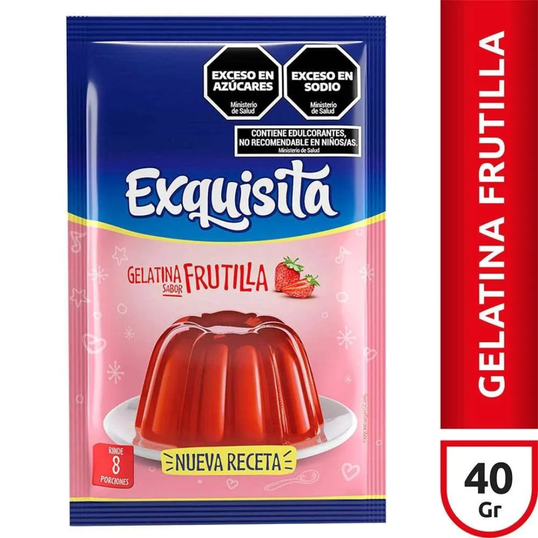 Gelatina Exquisita Frutilla 40g