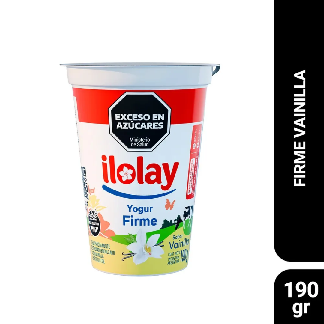 Yogur Entero Firme Ilolay Vainilla 190g