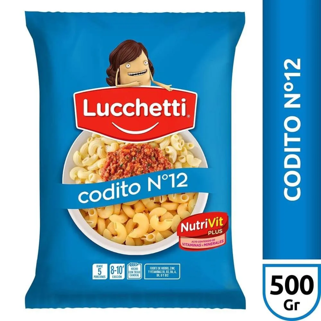 Fideos Lucchetti Coditos 500g