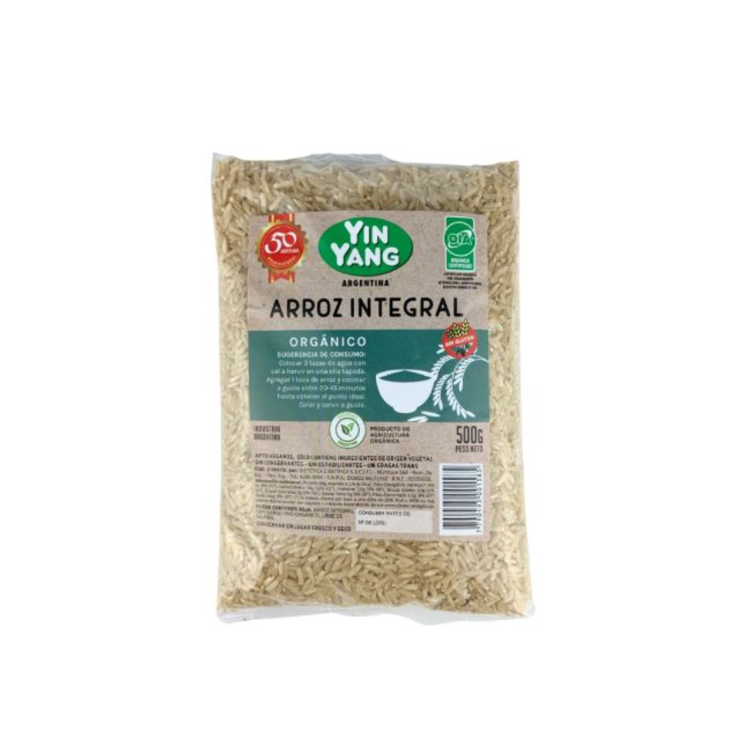 Arroz Integral Organico Yin Yang 500g