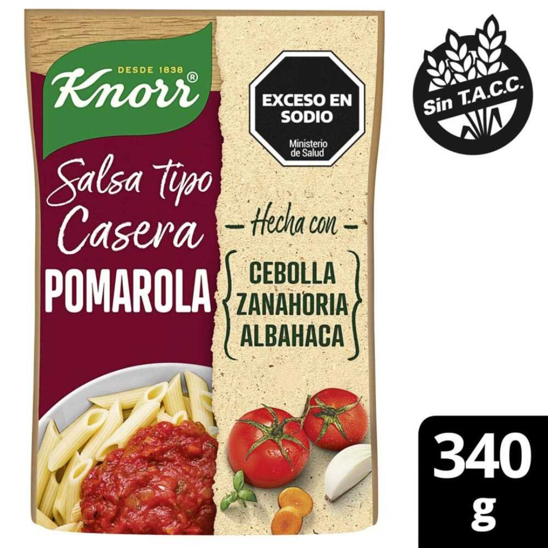 Salsa Knorr Pomarola Tradicional 340g