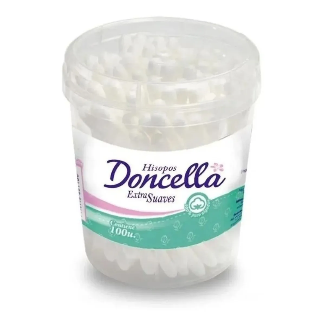 Doncella Hisopos Extra Suaves 100Un