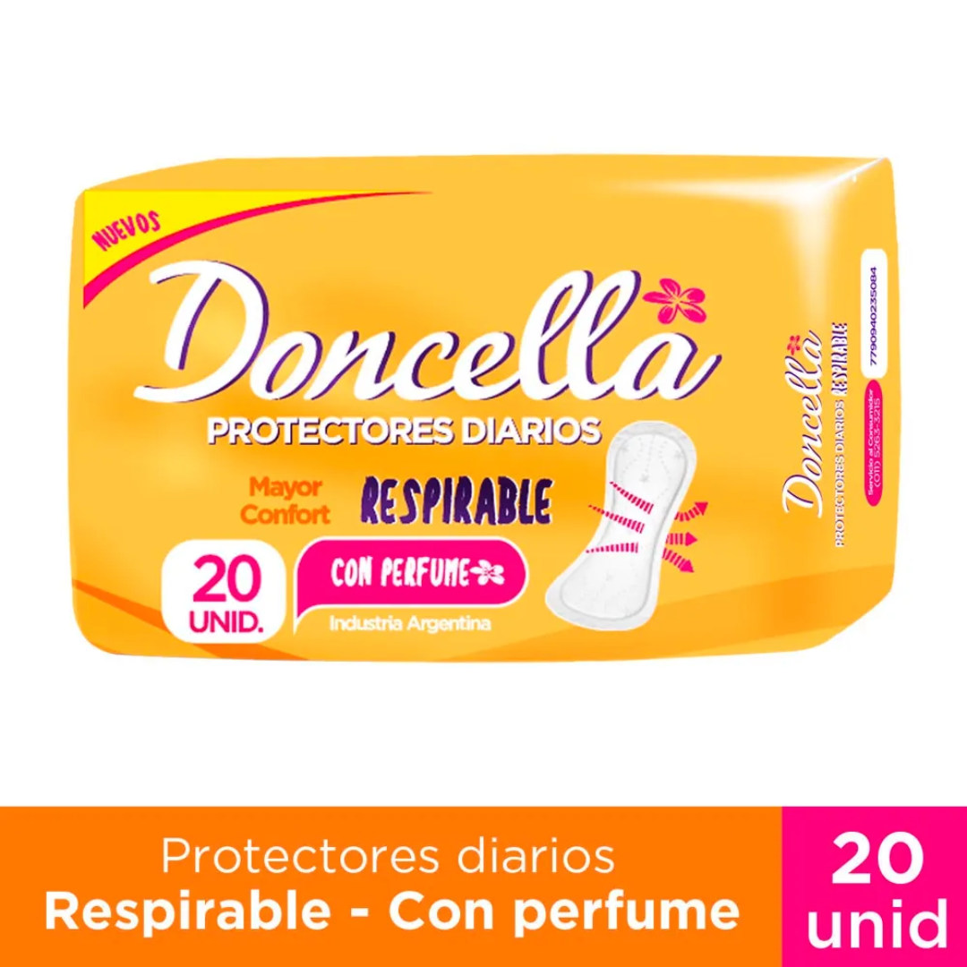 Protectores Diarios Doncella Pocket con Perfume 20Un