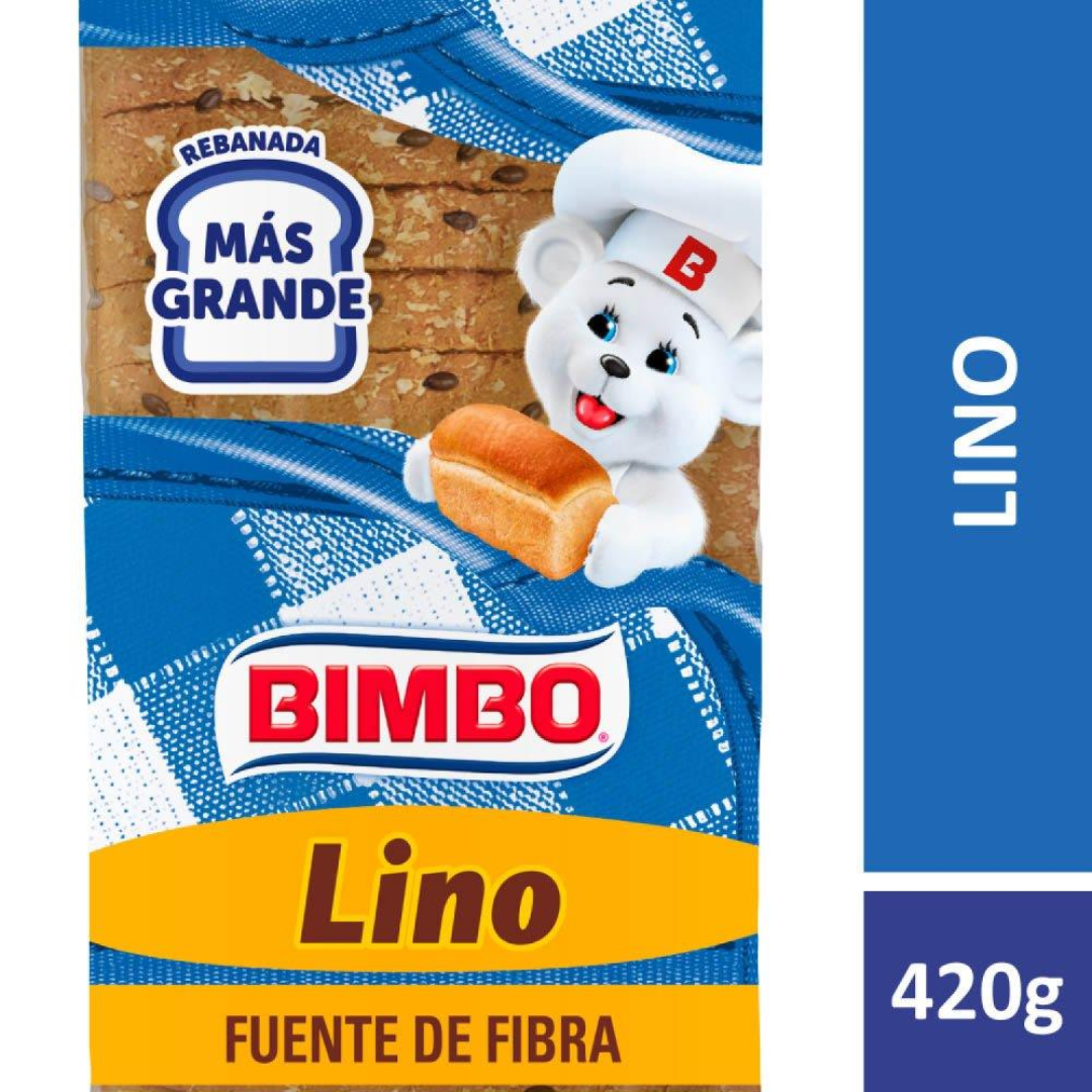 Pan Con Lino Bimbo 420g