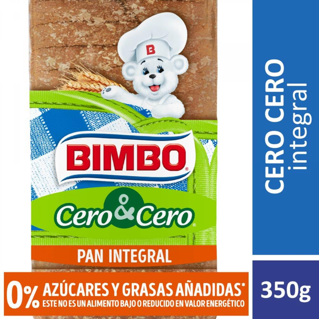 Pan Integral Cero & Cero Bimbo 350g