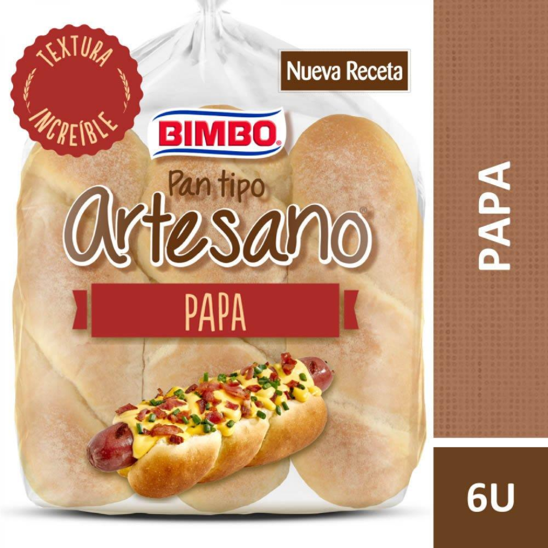Pan De Pancho Papa Bimbo Artesano 6Un