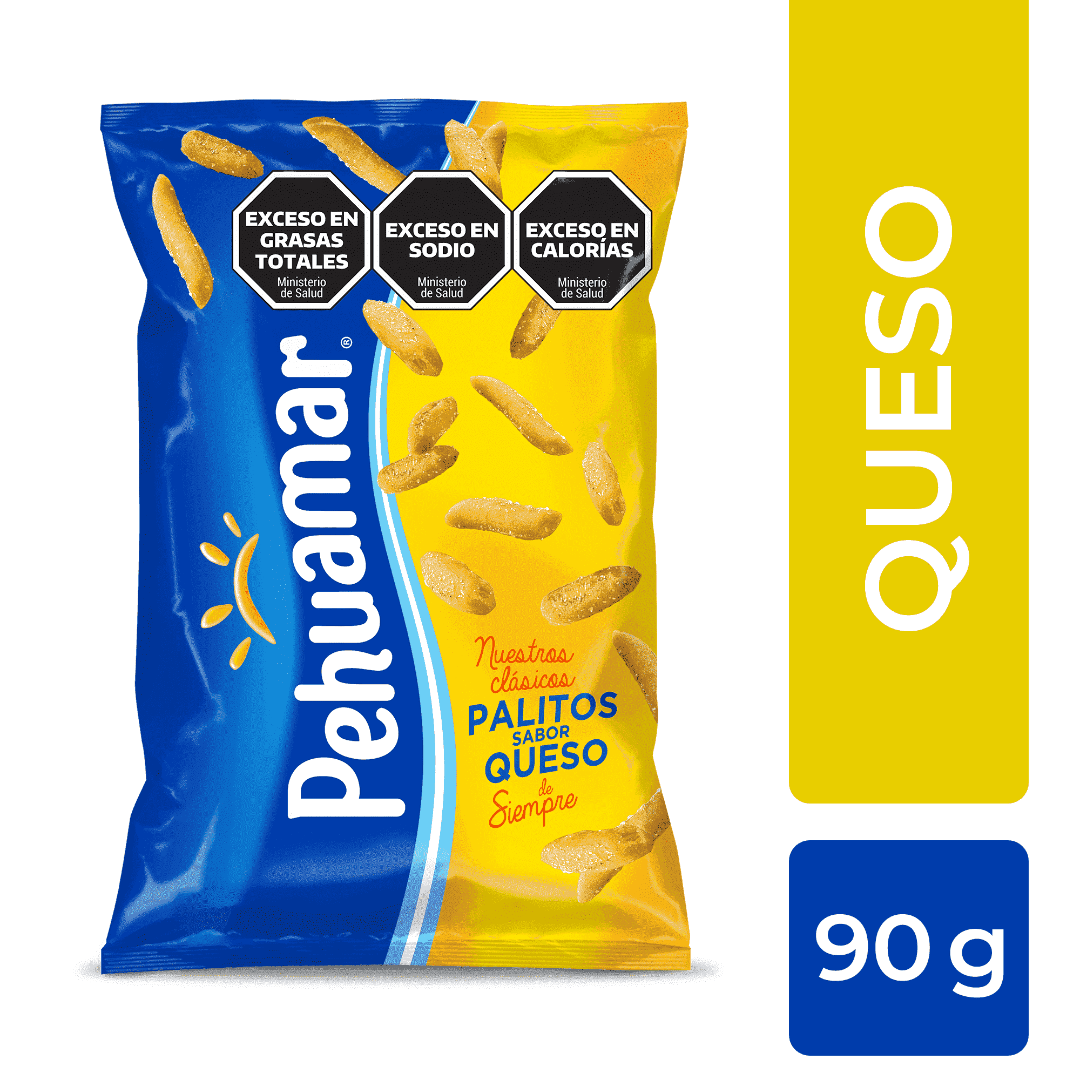 Palitos Sabor A Queso Pehuamar 90g