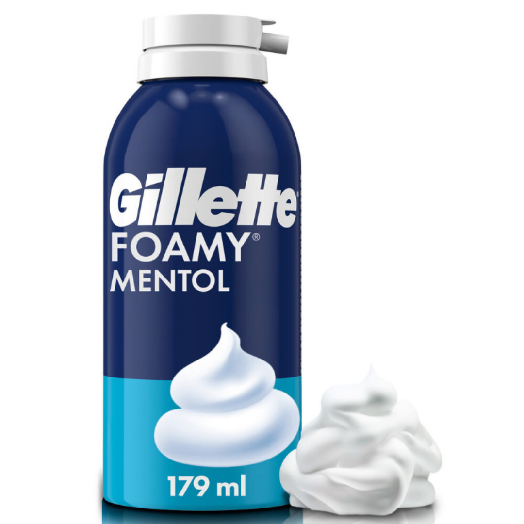 Gillette Foamy Menthol Espuma de Afeitar 175g