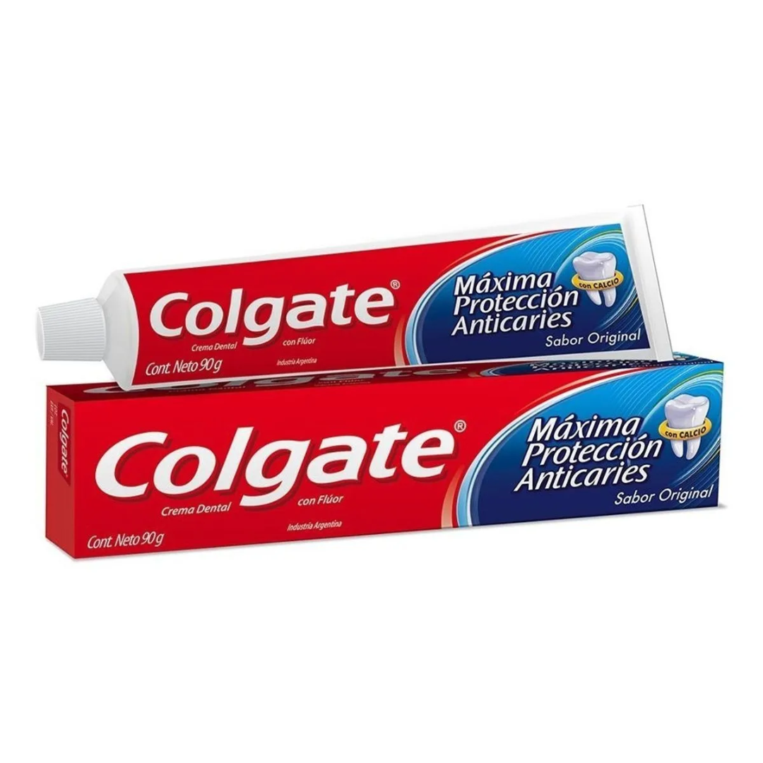 Colgate Máxima Protección Con Calcio Crema Dental 90g
