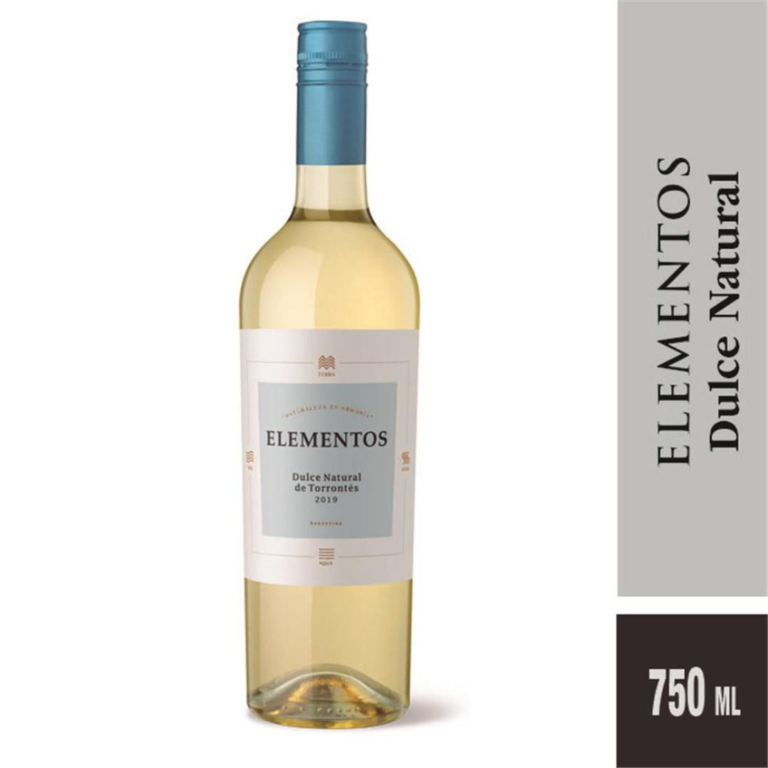 Vino Torrontes Dulce Natural Elementos 750ml