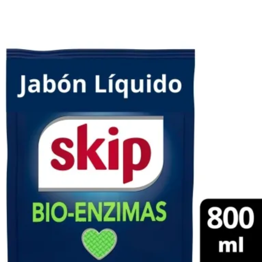 Jabón Liquido Bio-enzimas Skip Doypack 800ml