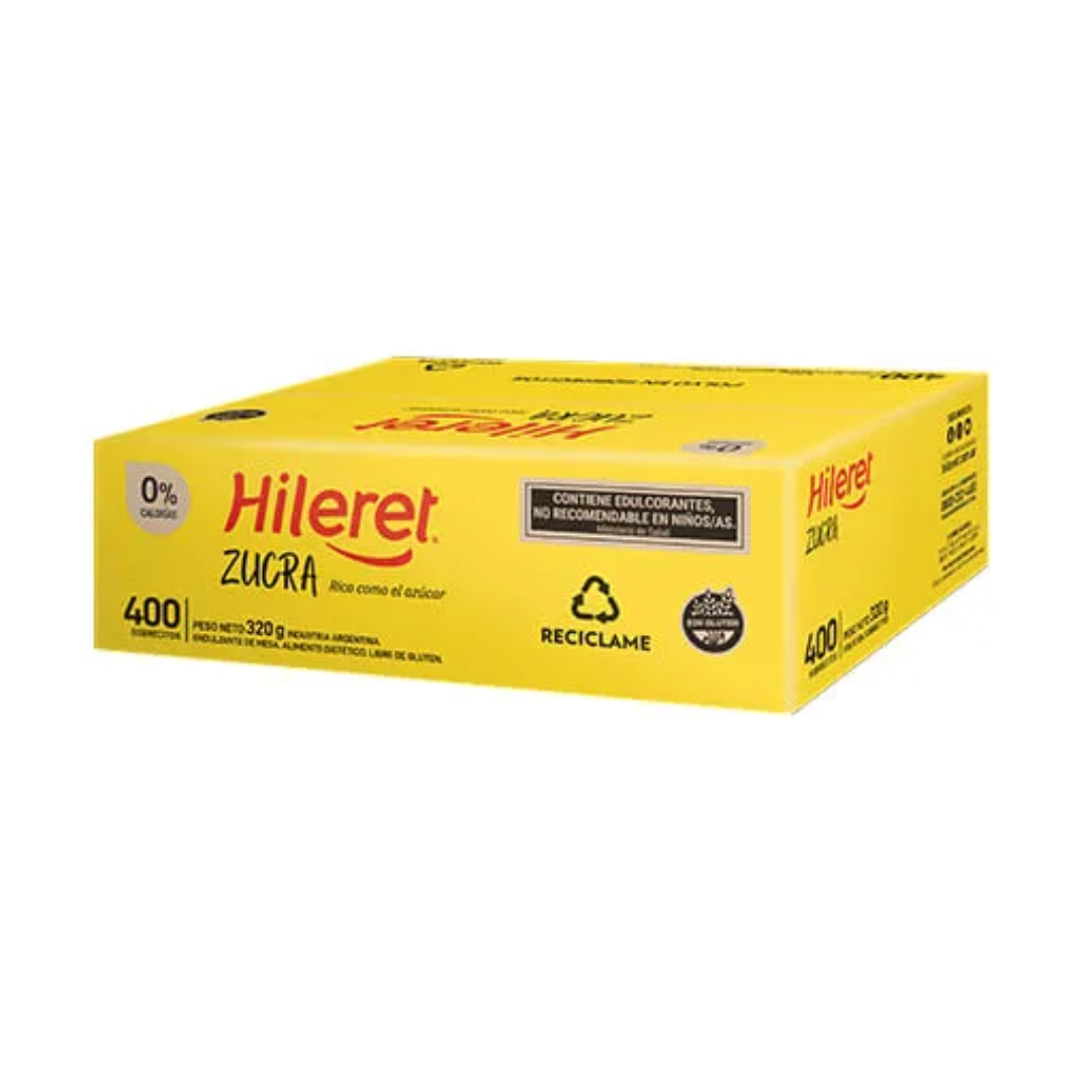 Edulcorante Hileret Zucra forte 400 Sobres