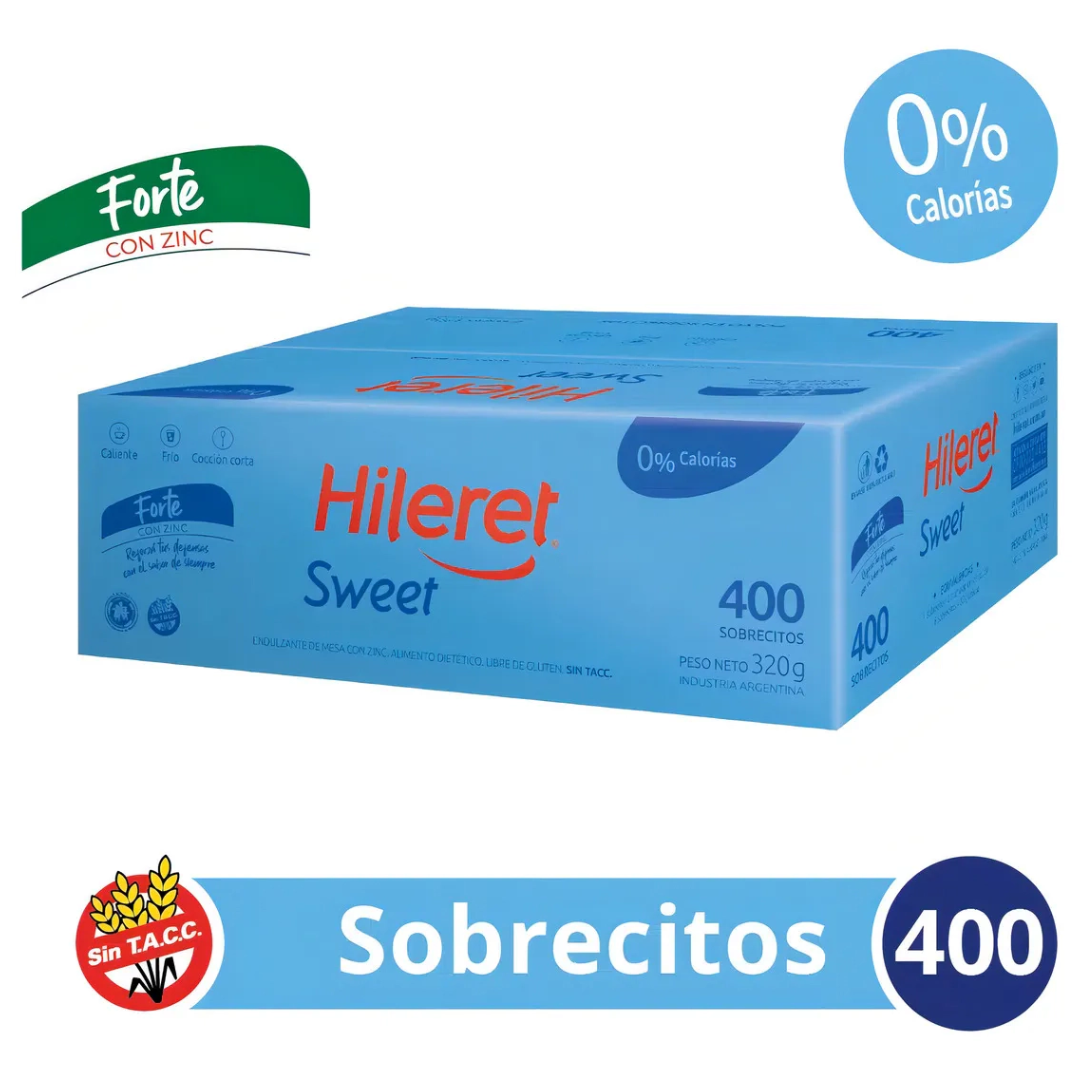 Endulzante Sweet Forte 40 Hileret 400 Sobres