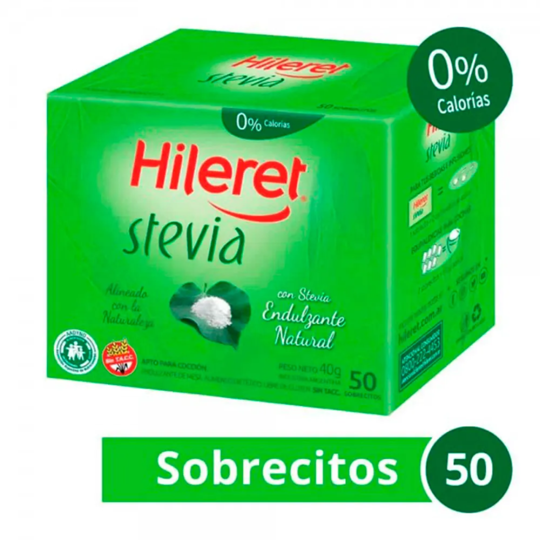 Edulcorante Stevia Hileret Sobre 50Un