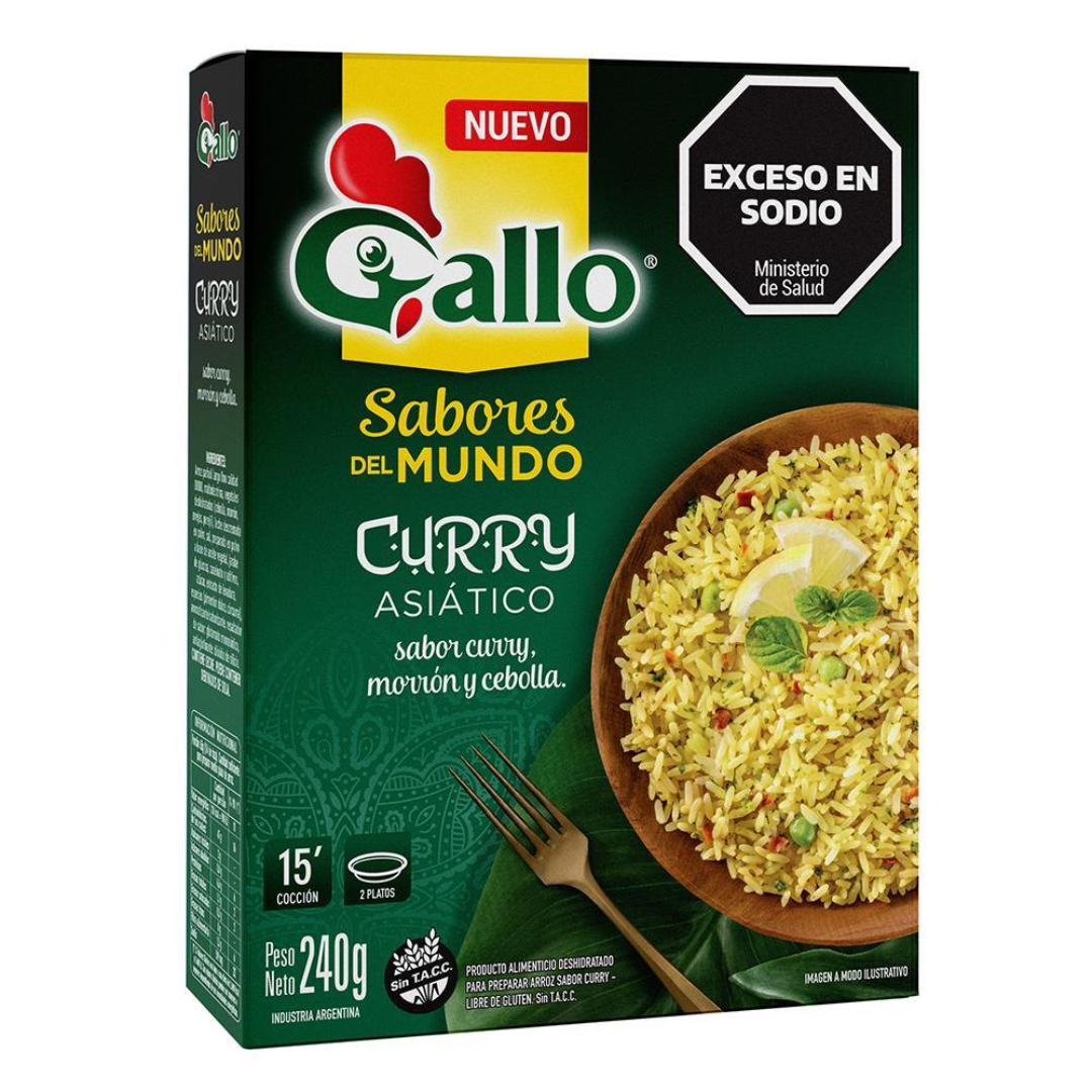 Arroz Sabor Curry Asia Gallo 240g