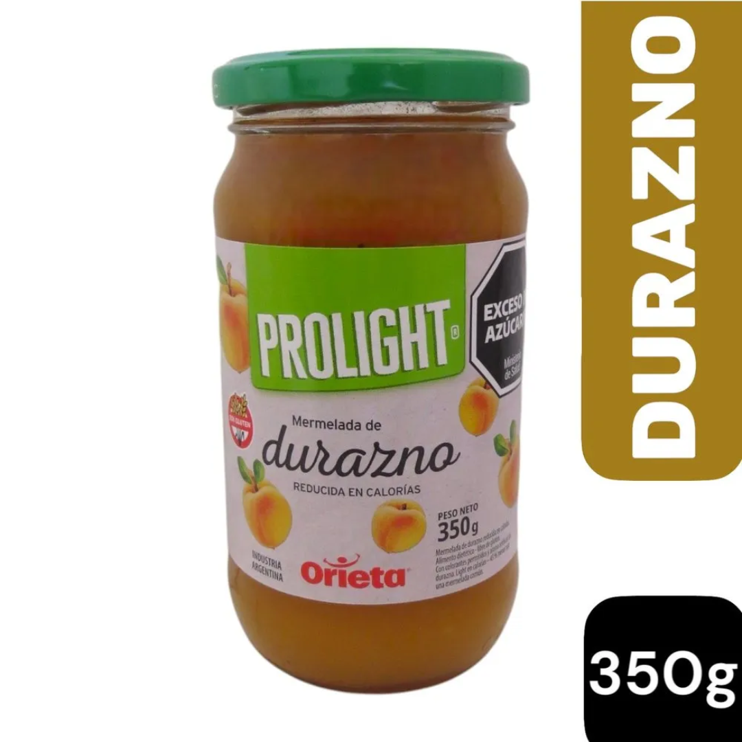 Mermelada Orieta Light Durazno 350g