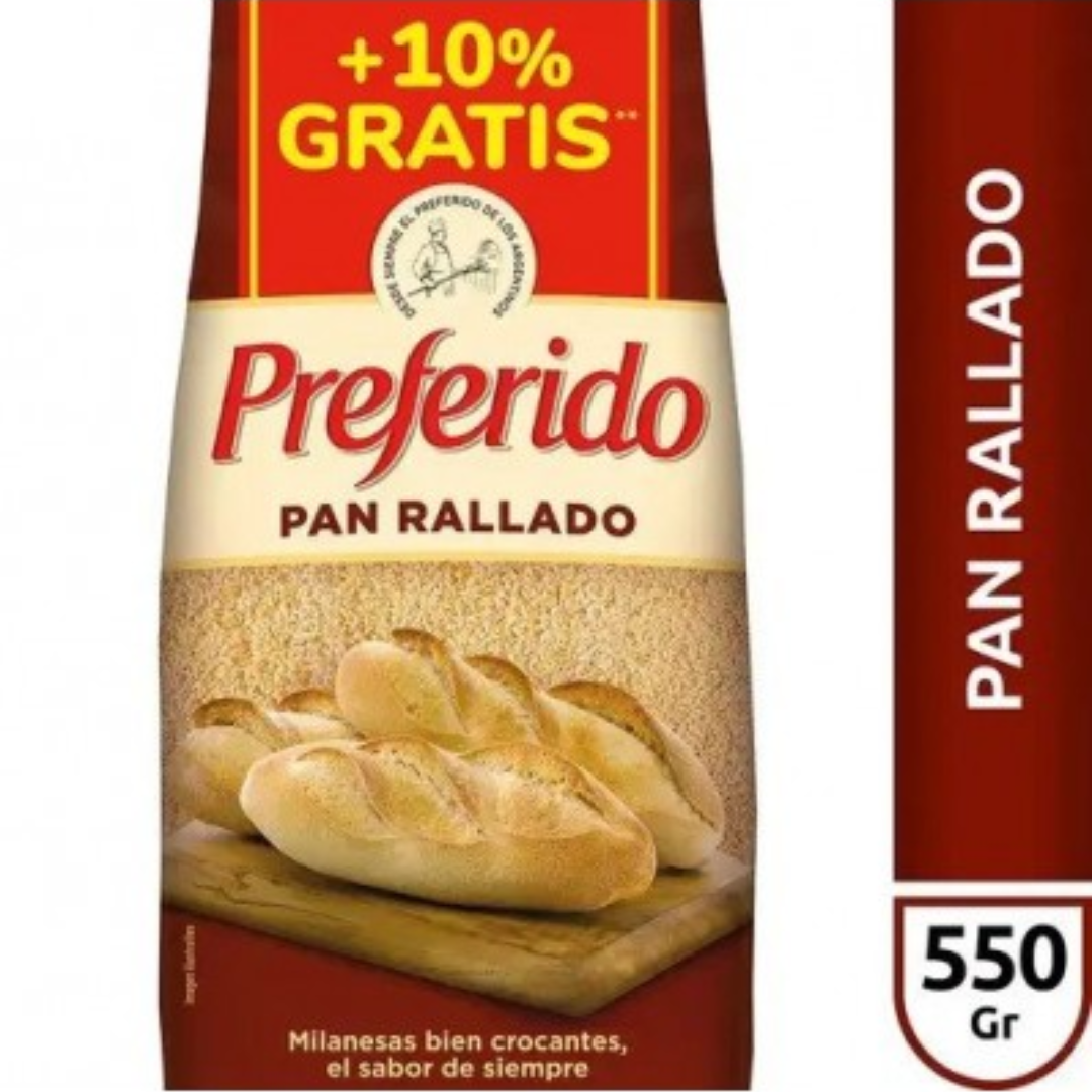 Preferido Pan Rallado 500g + 50g