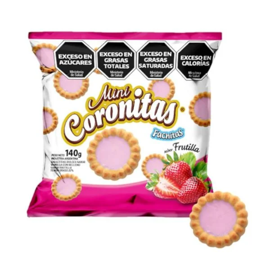 Galletitas Fachitas Coronitas Frutilla 140g