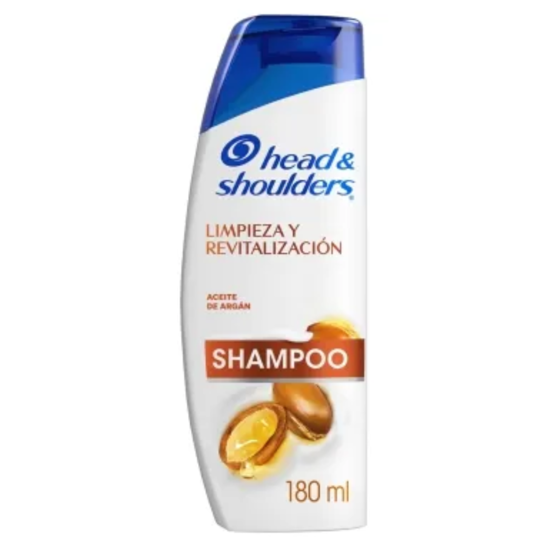 Shampoo Head & Shoulders Limpieza Y Rehabilitación Argan 180ml