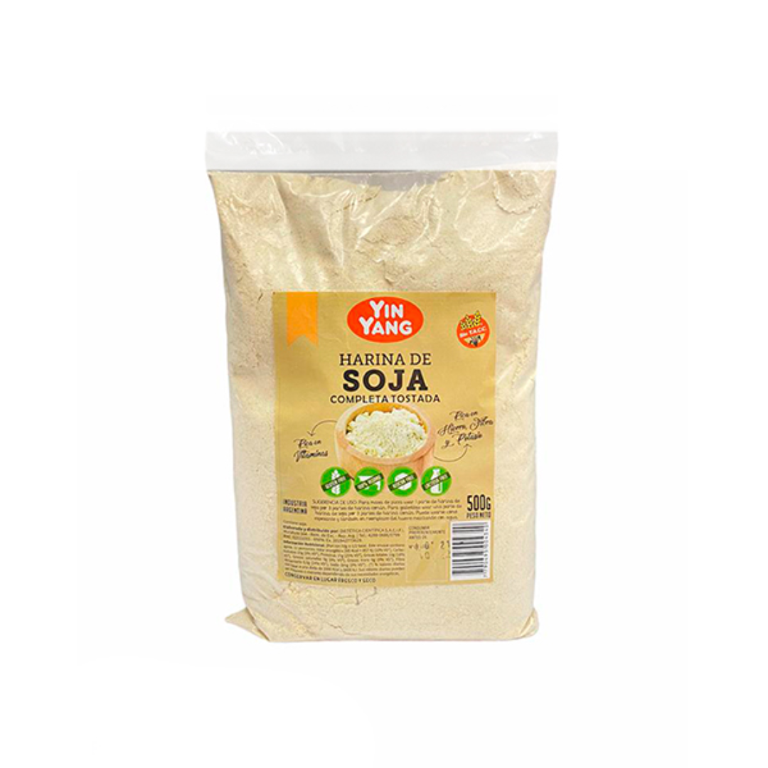 Harina de Soja Completa Tostada Yin Yang 500g