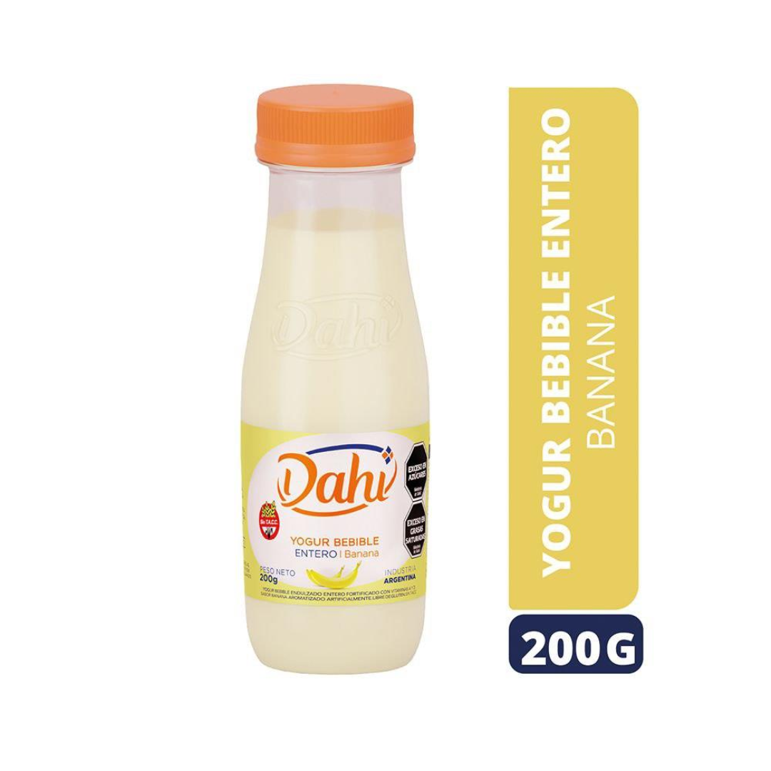 Yogur Dahi Bebible Entero Banana Botellita 200ml