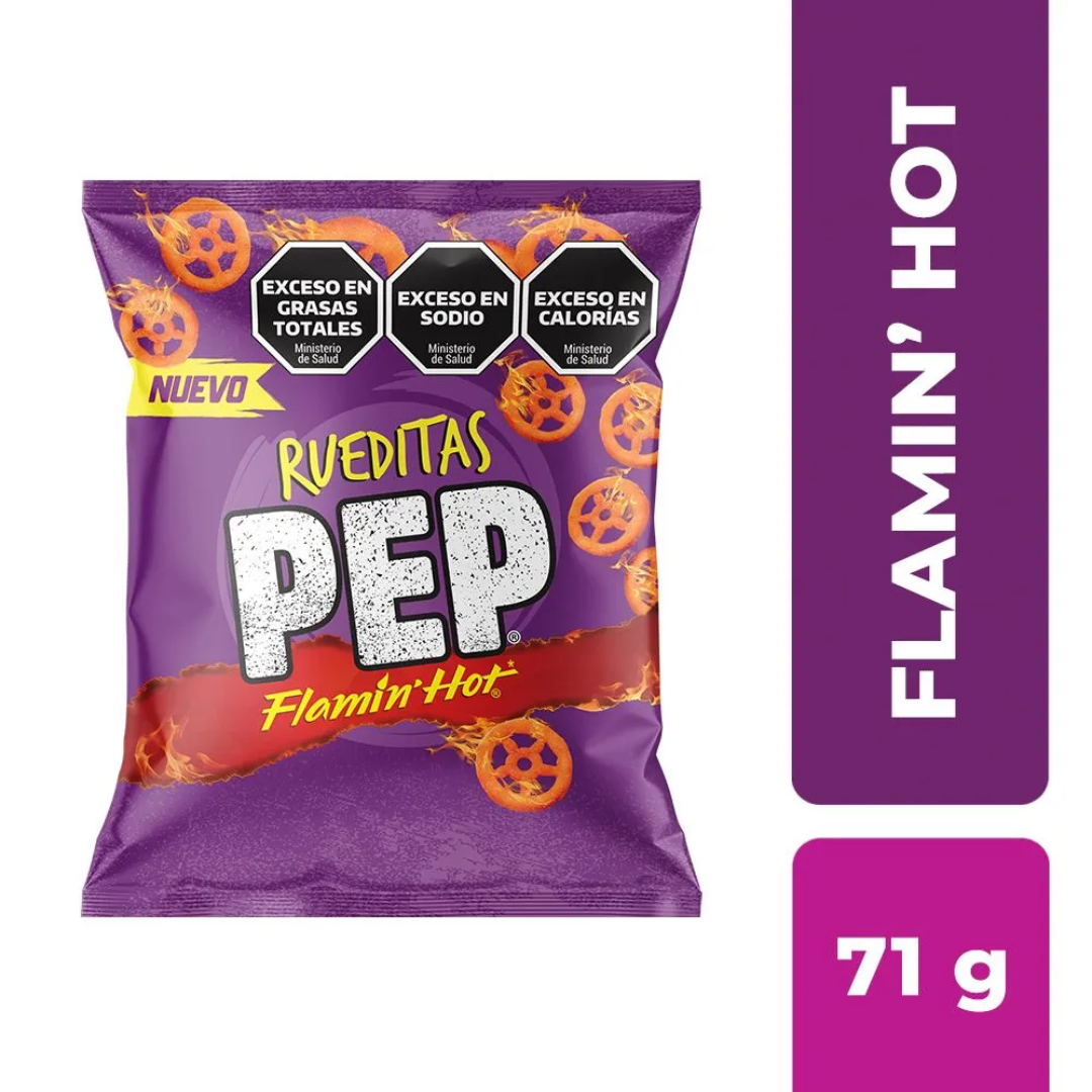 Pep Rueditas Picantes Flamin Hot 71g