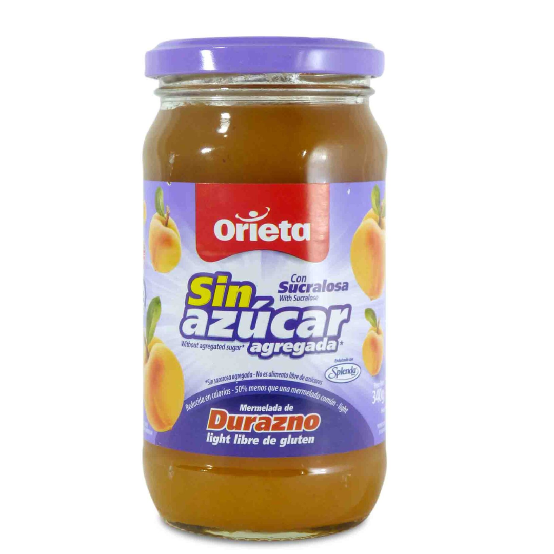 Mermelada Orieta Sin Azucar Durazno 340g