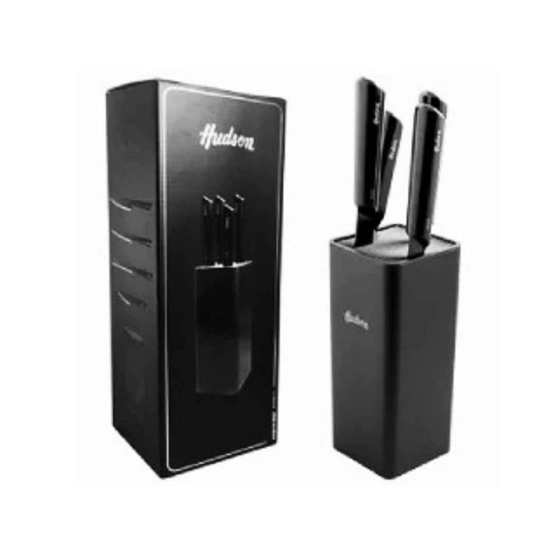 Set de 4 Cuchillos y Holder Hudson Design