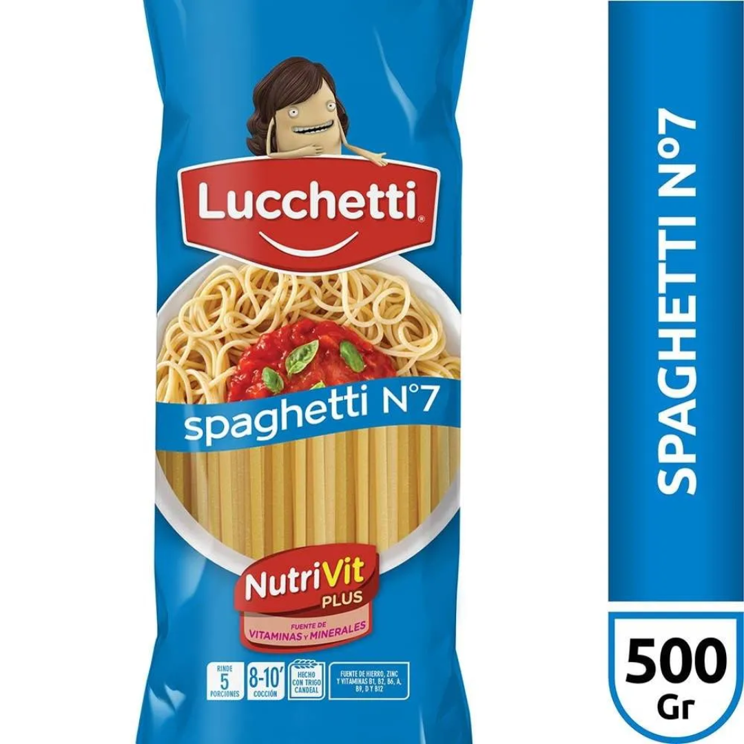 Fideos Lucchetti Spaghetti N°7 500g