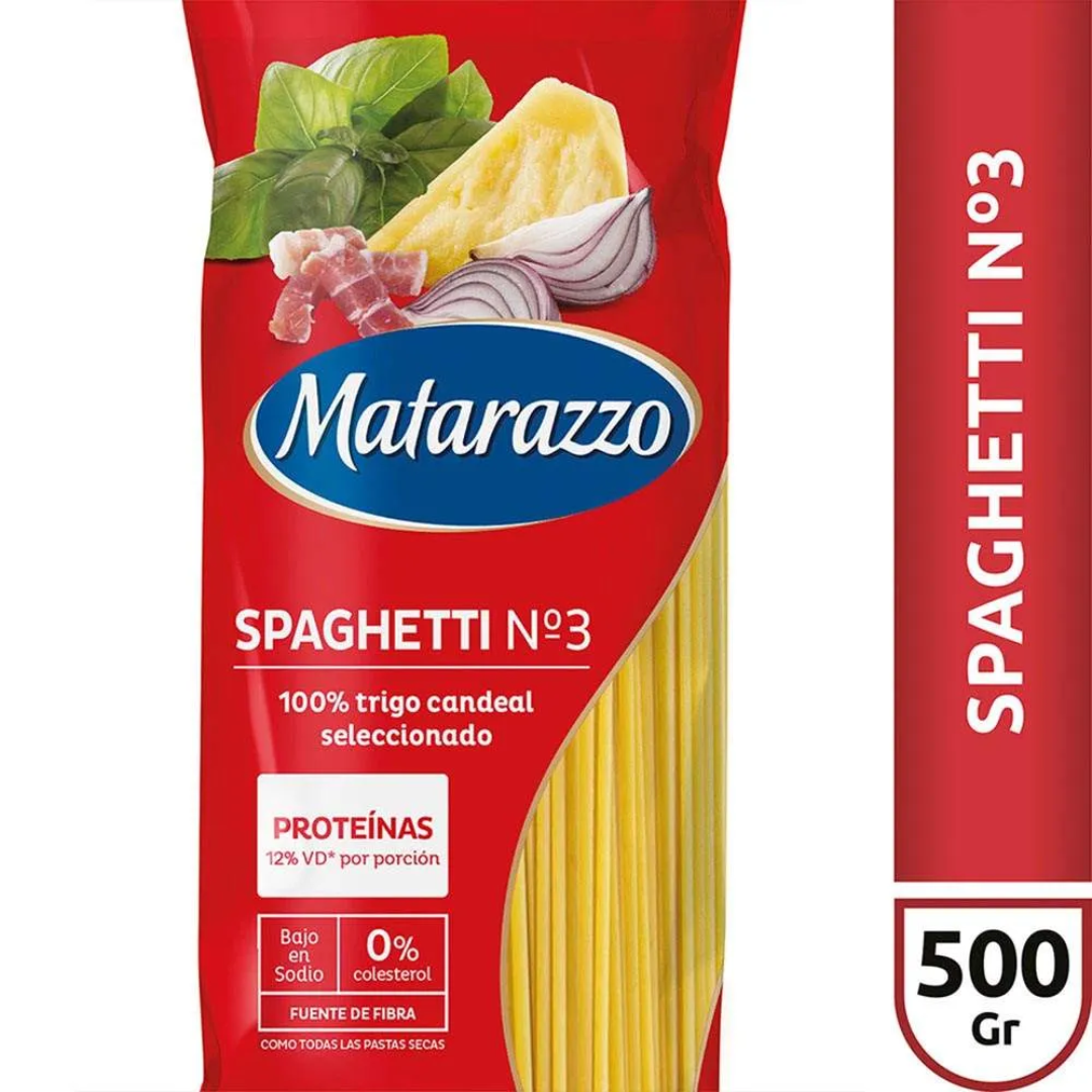 Fideos Matarazzo Spaghetti N°7 500g