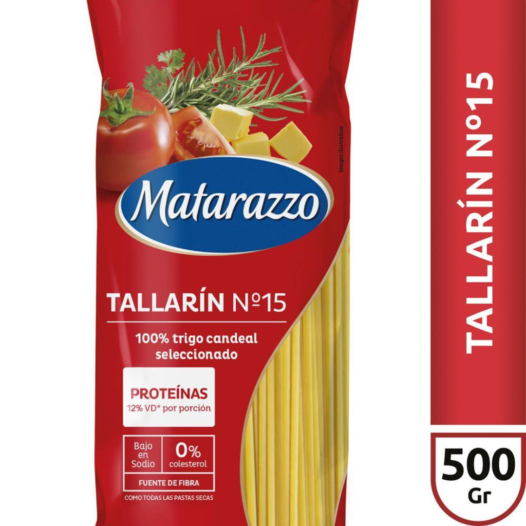 Fideos Matarazzo Tallarín N°15 500g