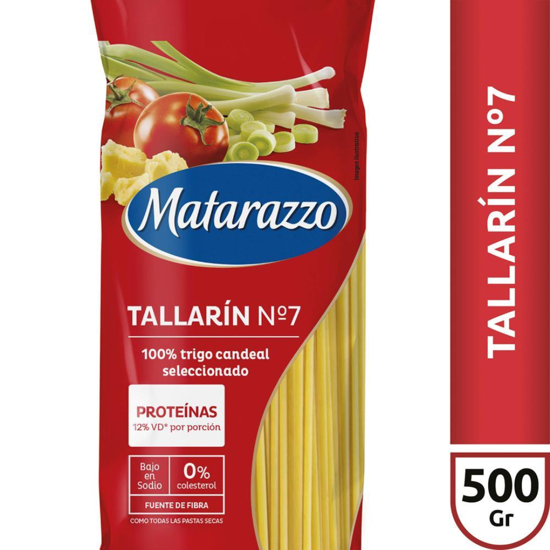 Matarazzo Fideos Tallarín N°7 500g