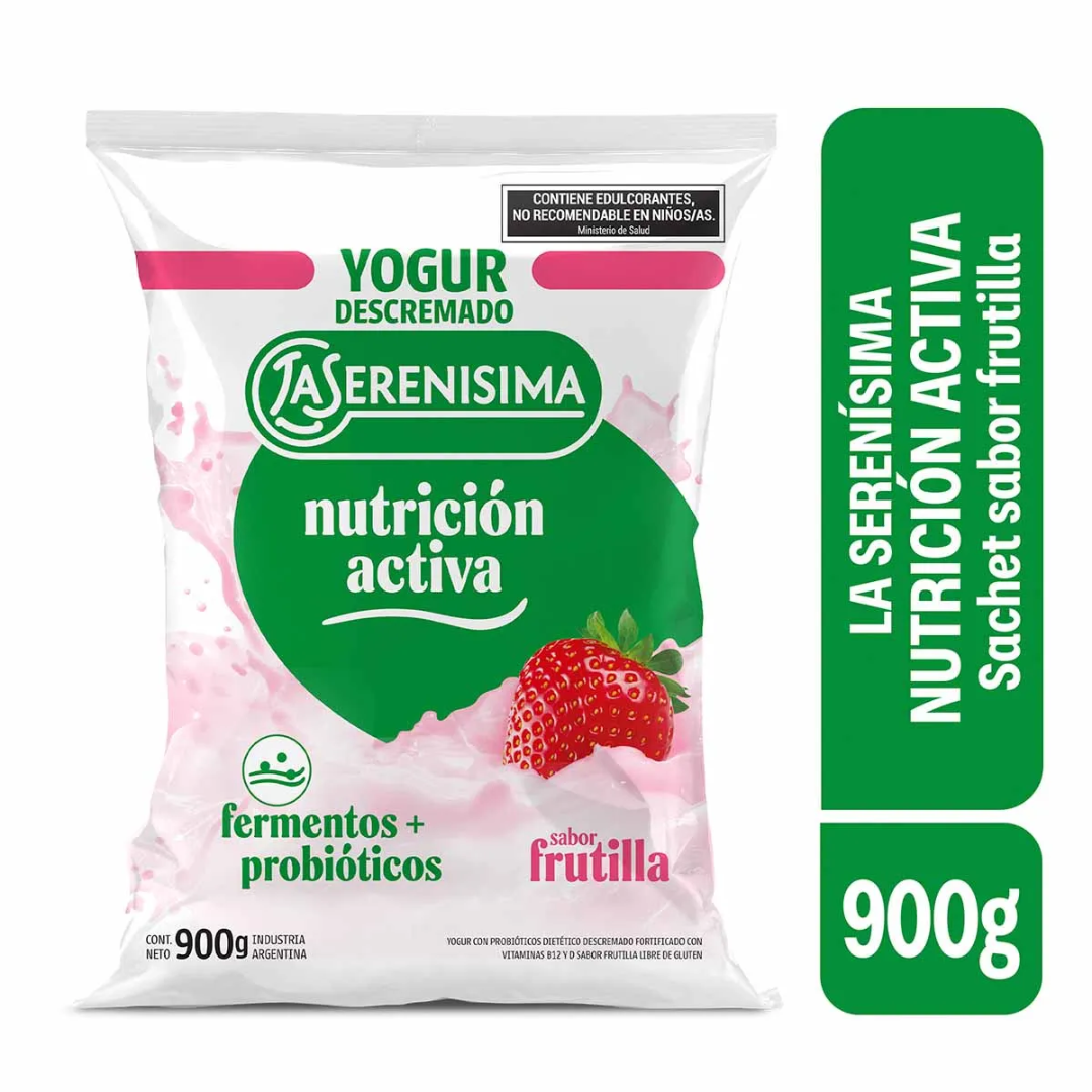 Yogur la Serenisima Descremado Frutilla 900ml