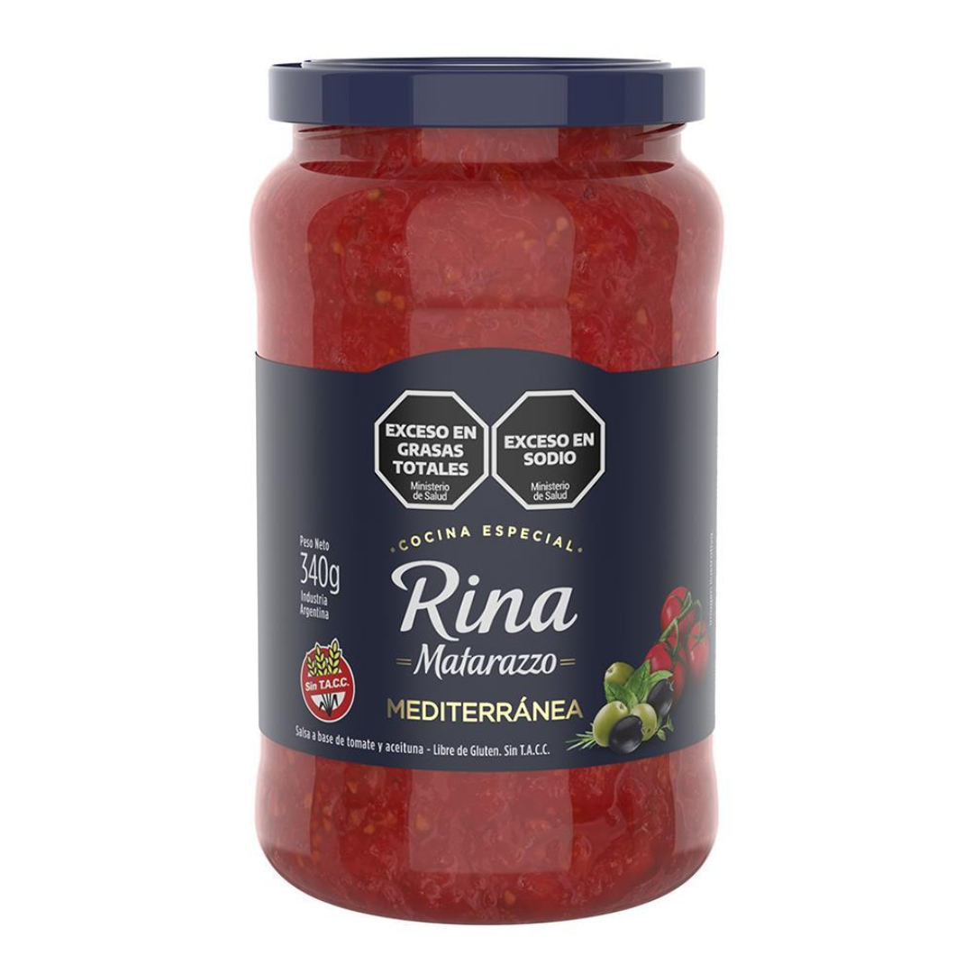 Salsa De Tomate Mediterranea Rina 340g
