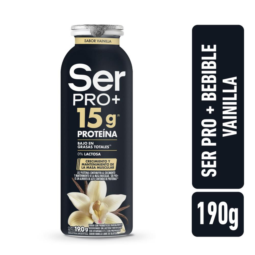 Yogur Bebible SER Pro+ Con Proteínas Sabor Vainilla 190g