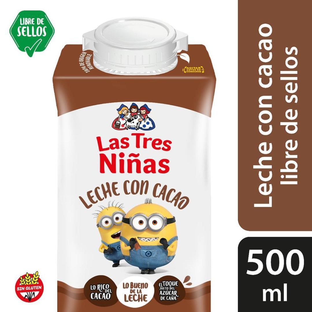 Leche Chocolatada Con Cacao Las Tres Niñas 500ml