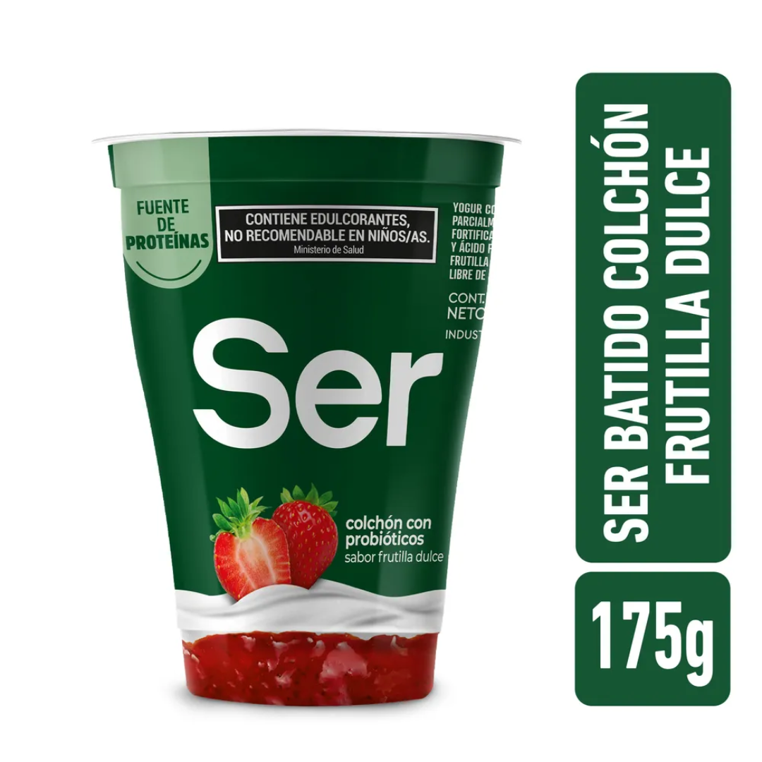 Yogur Colchón Sabor Frutilla Dulce Ser 175g